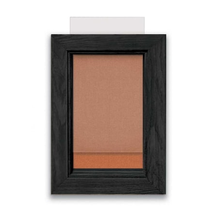 United Visual Products Indoor Enclosed Combo Board, 72"x36", Black Frame/White Porc & Cloud UVCB7236B-WHTPORC-CLOUD
